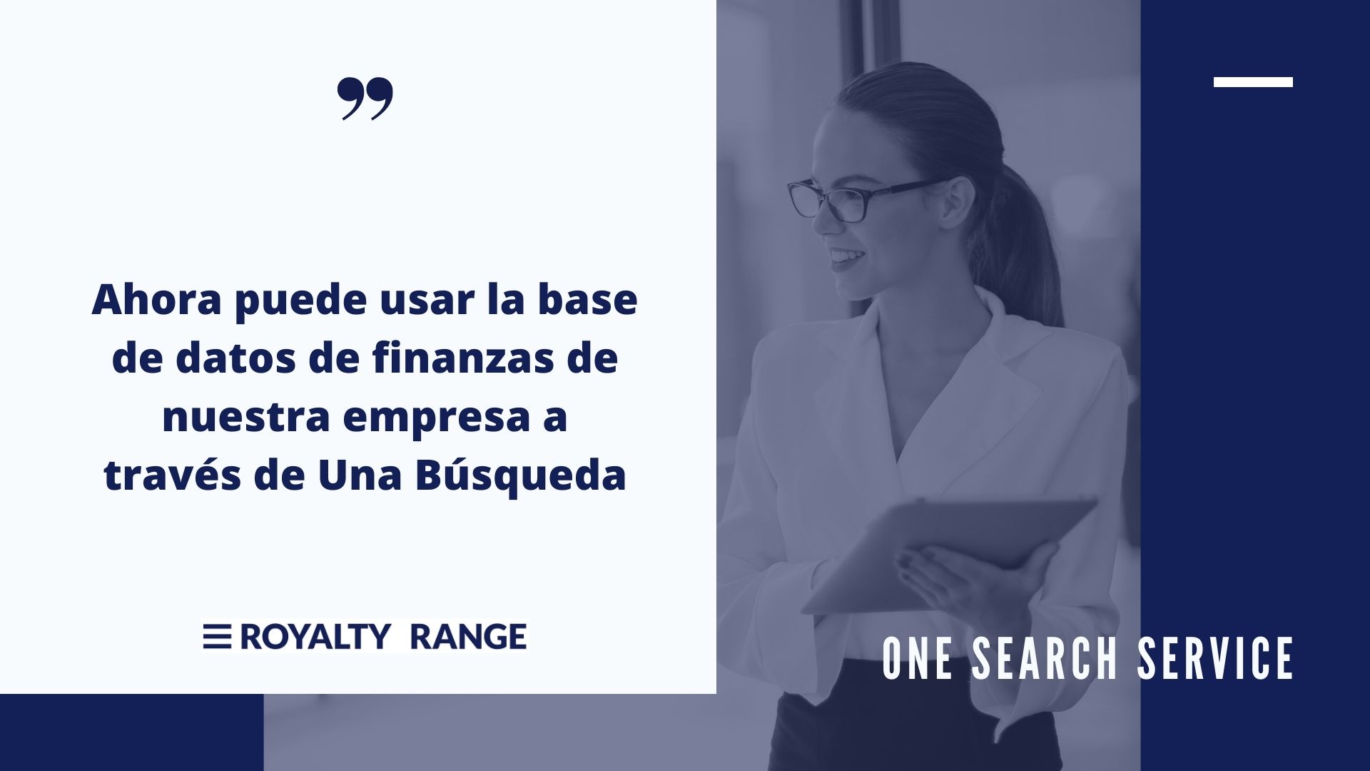 One Search_Base de datos financieros de la empresa_RoyaltyRange